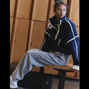 NWOT Free People Movement Mountain High Fleece in Navy MSRP$98